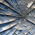 426 Cracked Glass: A textured and shattered background featuring cracked glass textures in broken and fragmented tones that crea Royalty Free Stock Photo