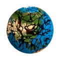 Cracked Globe Earth broken 3D planet