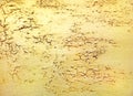 Cracked gold painting texture