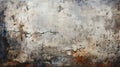 Cracked gray concrete texture closeup background. Rough old building wall. Generative AI Royalty Free Stock Photo