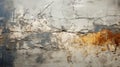 Cracked gray concrete texture closeup background. Rough old building wall. Generative AI Royalty Free Stock Photo