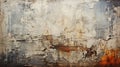 Cracked gray concrete texture closeup background. Rough old building wall. Generative AI Royalty Free Stock Photo