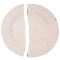 Cracked greenware plate