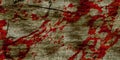 Cracked grey brown wall watercolor hell bloody spots and drip pattern in red black paranormal cracked