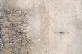 Cracked grey concrete texture closeup background
