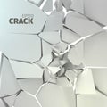 Cracked grey rock texture. Fractrure surface background