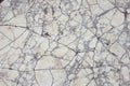 Cracked grey and white marble