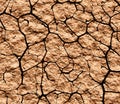 Cracked ground after drought Royalty Free Stock Photo