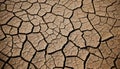 Cracked ground due to drought. Summer drought Royalty Free Stock Photo