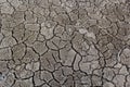 The cracked ground, Ground in drought, Soil texture and dry mud, Dry land Royalty Free Stock Photo