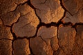 Cracked ground soil due to climate change and global warming. Desertification and drought concept