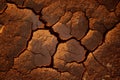 Cracked ground soil due to climate change and global warming. Water crisis and drought concept Royalty Free Stock Photo