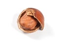 Cracked hazelnut Royalty Free Stock Photo