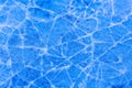 Cracked Ice Bright Blue Texture Background