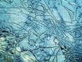 Cracked ice surface Royalty Free Stock Photo