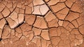 Cracked land texture, cracks on burnt arid soil surface, dead desert background, drought, global warming, abstract cracks pattern Royalty Free Stock Photo