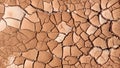 Cracked land texture, cracks on burnt arid soil surface, dead desert background, drought, global warming, abstract cracks pattern Royalty Free Stock Photo