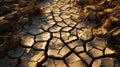 Cracked Earth: A Powerful Image Of Potash Ground Texture Royalty Free Stock Photo