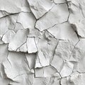 Cracked Off White Textured Surface with Irregular Fragmentation Royalty Free Stock Photo