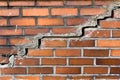 Cracked brick wall texture background Royalty Free Stock Photo