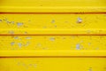 Cracked paint texture detail. Cracked flaking yellow paint, background texture