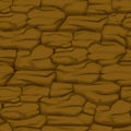 Cracked pattern of brown earth, seamless soil texture