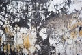 Cracked and peeling old wall background. Royalty Free Stock Photo