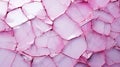 Cracked pink surface jagged pieces in random pattern