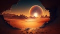 Cracked Planet: A Hauntingly Beautiful Reminder of Earth\'s Fragility, Made with Generative AI