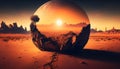 Cracked Planet: A Hauntingly Beautiful Reminder of Earth\'s Fragility, Made with Generative AI
