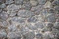 Cracked real stone wall