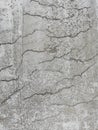 Cracked reinforced concrete in a slab surface