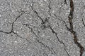 Cracked road asphalt background Royalty Free Stock Photo