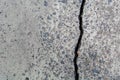 Cracked road concrete close up. Royalty Free Stock Photo