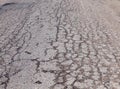 Cracked road Royalty Free Stock Photo