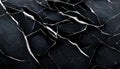 Cracked rock broken texture dark blue crashed ice AI generated Royalty Free Stock Photo