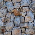 Cracked Rock Wall Face Texture, Seamless Royalty Free Stock Photo