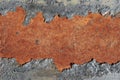 Cracked rusty metal background Royalty Free Stock Photo