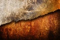 Cracked rusty metal texture Royalty Free Stock Photo