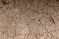 Cracked soil due to lack of water. Drought clay soil texture Royalty Free Stock Photo