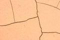 Cracked soil ground, drought land so long waterless, close-up Royalty Free Stock Photo