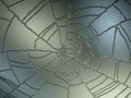 Cracked and Splitted glass with gradient light