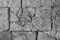 Cracked stone texture, antique stone floor / wall with cracks Royalty Free Stock Photo