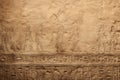 Cracked stone wall with Ancient Egyptian hieroglyphs, old hieroglyphic writing texture background. Theme of vintage inscription, Royalty Free Stock Photo