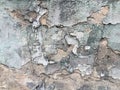 Cracked stucco concrete vintage wall background, old wall Royalty Free Stock Photo