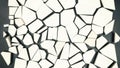 cracked surface of the ice floes 3d illustration Royalty Free Stock Photo