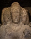 Cracked surface of old Buddha statue Royalty Free Stock Photo