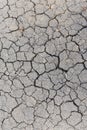 Cracked vertical texture. Closeup of dry soil Royalty Free Stock Photo