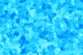 Cracked texture of ice. Blue ice surface with scratches. New year and Christmas abstract background. Mosaic wallpaper.