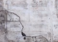 Cracked wall of cement background Royalty Free Stock Photo